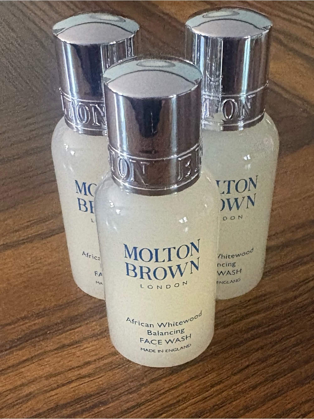 Lot 3 Molton Brown African Whitewood Balancing Facewash - 1 oz each - NEW